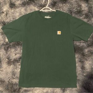 Carhartt Loose Fit Light Green T-Shirt Pocket Men’s Medium Work Heavyweight